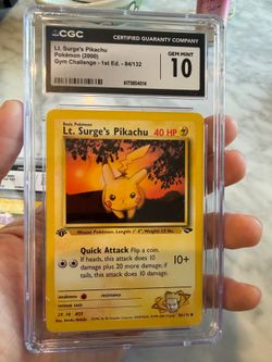 Pokemon pikachu 1st edition