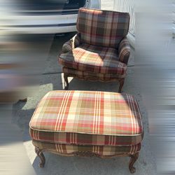 Chair And Ottoman Footstool