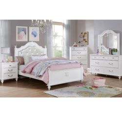 White Twin Bed Frame - Also Available In Full Size