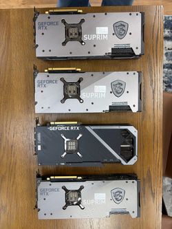 Lot of 4 GeForce RTX SUPRIM GPUs