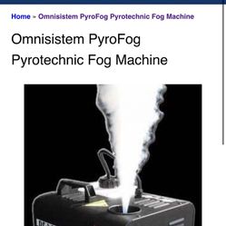 Omnisistem PyroFog Pyrotechnic Fog Machine 1500 Watts