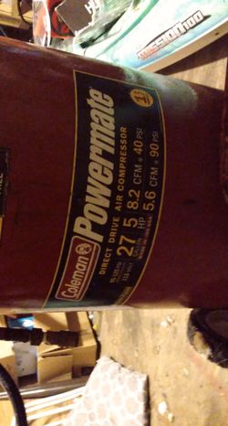 27 Gal Colman Air Compressor 