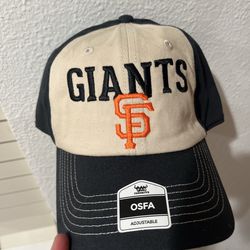 SF Giants cream/black hat