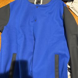 Nike Team Letterman Football Bomber Jacket Blue Men’s DJ5971-493 Size 2XL  $230