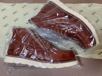 Golden Fox Work Boots 6" Men's Moc Toe Wedge Comfortable Boot, Model #OG621M