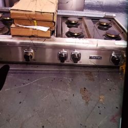 viking gas cook top side 36 open box  new stainless resdy to deliver...$4100