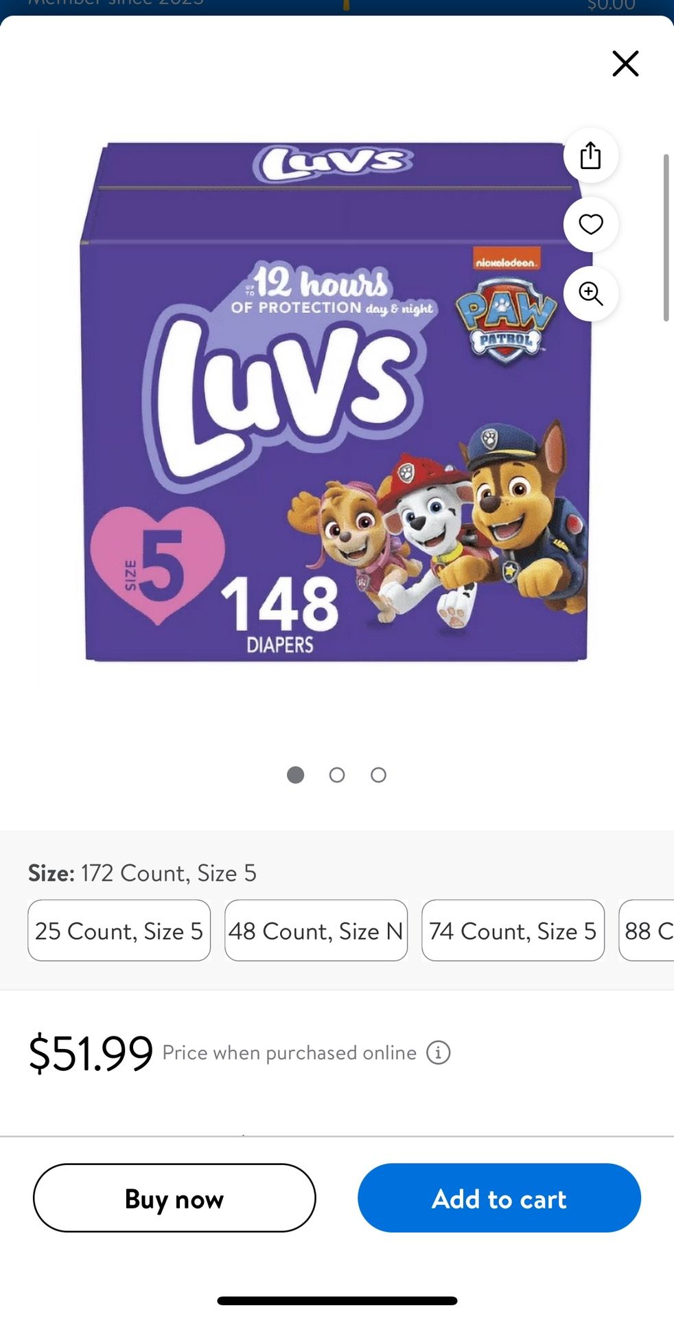 Luvs Diapers