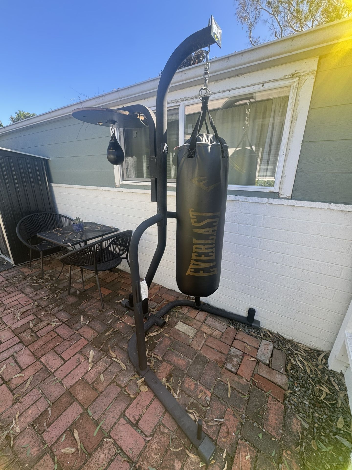 Boxing Heavy Bag Combo Speed Bag Set Up