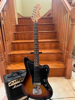 Fender Blacktop Jazzmaster HS w/ Marshall Amp
