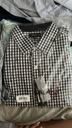 2 New Men’s Long Sleeve Dress Shirts – Size Medium