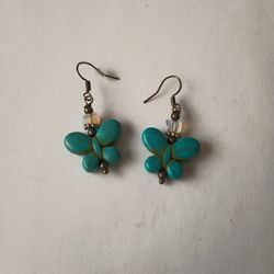 Turquoise Butterfly Earrings 