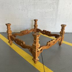 Wood Coffee Table Base (No Top) 29.5”x29.5”xH16.5”