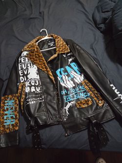 Punker jacket cheetah 2XL