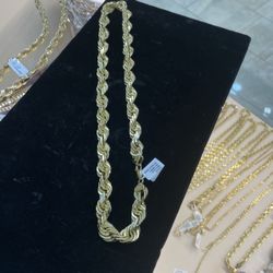 10k Gold Rope Chain 