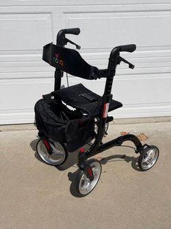 NOVA Rollator Walker with Seat and Bag