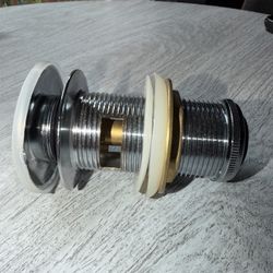 Pop-up Drain Assembly With Round Cover Chrome Brass Grohe or HANSGROHE