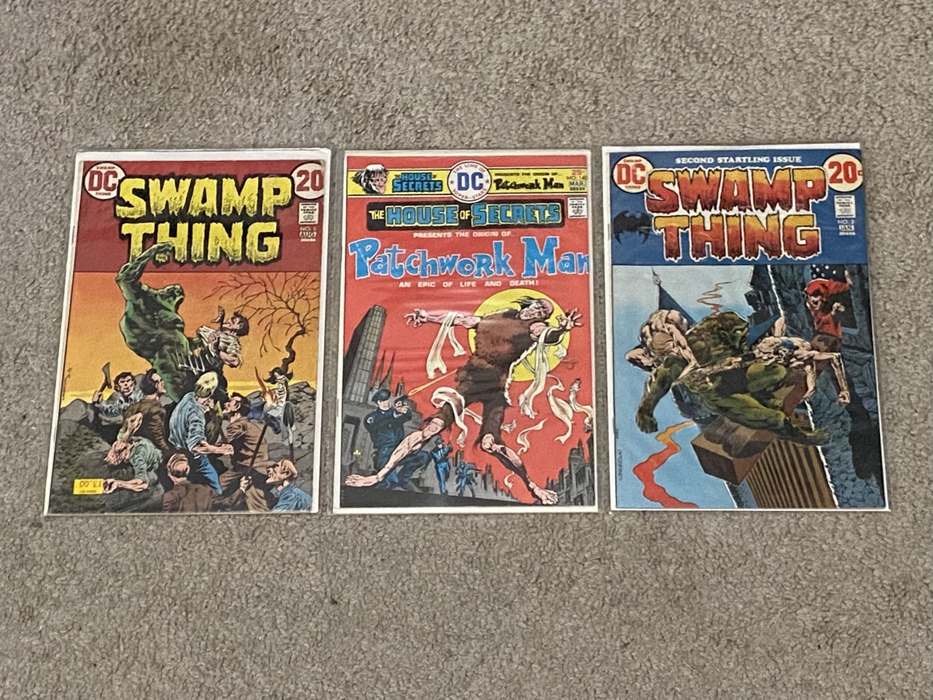 Silver Age Swamp Thing 2 And 5 And Patchwork Man Origin