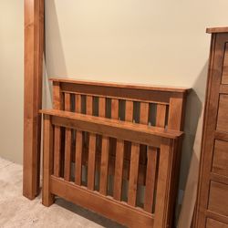 Twin Bed Frame And Tall Dresser