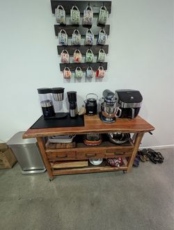Beautiful wood kitchen cart