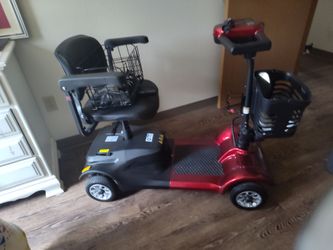 Bright Red Scooter lightly used