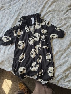 Jack skellington button up shirt