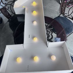 Light Up Number 1 4ft Tall