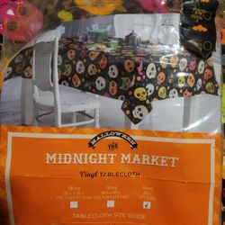 Halloween vinyl Table Cloth