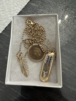 Indian Head Penny Charm Coin Necklace