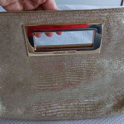 Michael Kores Gold Purse Gently Used