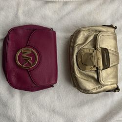 Two Michael Kors Crossbody Bags