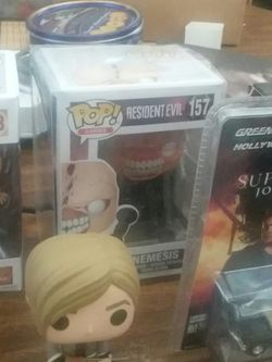 POP vinyls. Resident Evil, walking dead and one giant stay puft marshmallow man