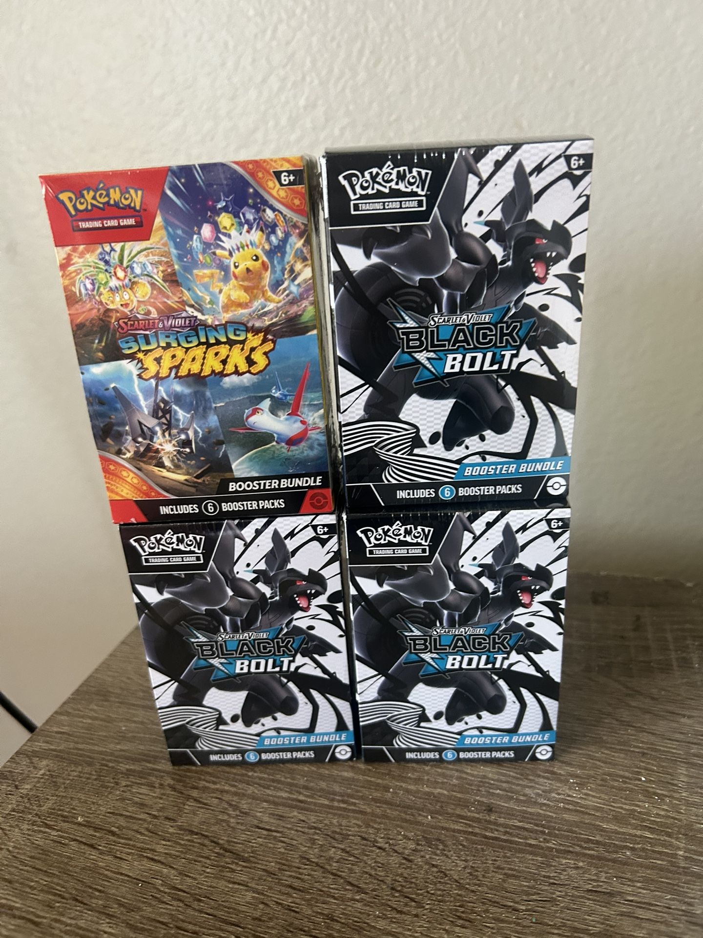 Black Bolt Booster Bundles And Surging Sparks Booster Bundles