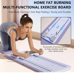Pilates Board, Pilates Reformer Set, Multi-Purpose Foldable Pilates Reformer Board for Home, 5 in1 Pilates Sliding Board, Pilates Equipment

