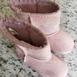 Bebe Girls, Toddlers, Kids, Casual, Winter, Boots, Pink, Shoes, Size 7