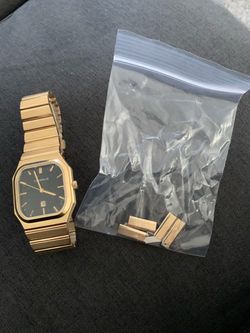 Caravelle Gold-Tone Watch with Extra Links