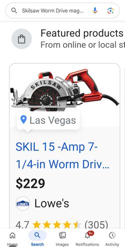 Skillsaw Worm Drive 130 obo