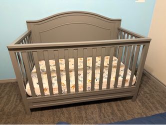 Gray  crib