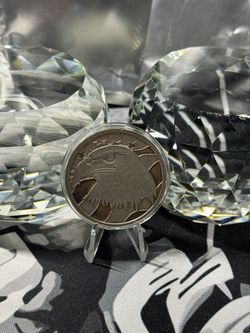 Pledge of Allegiance Eagle USA Bullion Rare Vtg-0.999 Silver 1 Ounce Oz Art Coin