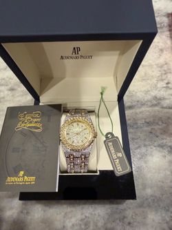 Iced out 2 tone AP