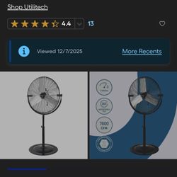 Utilitech Pro Fan 30 Inch NIB