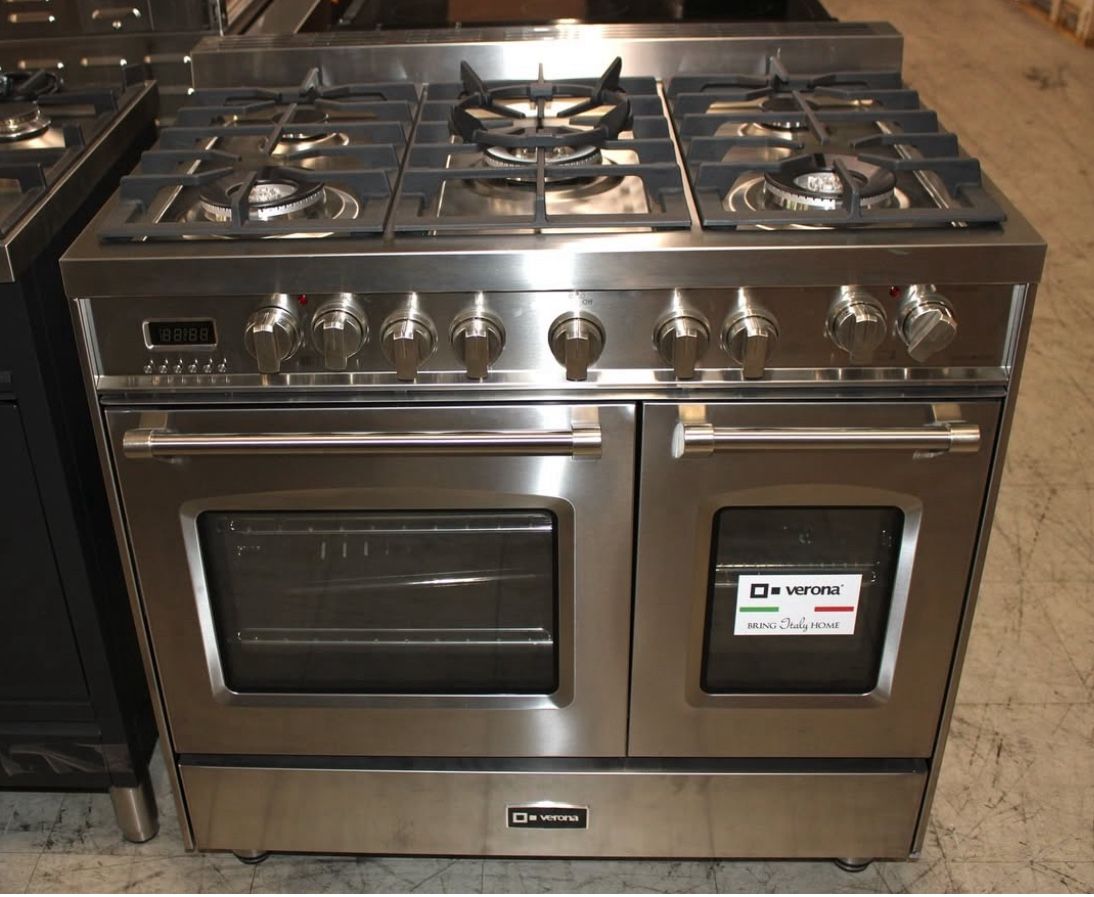 Verona 36” Prestige Dual Fuel Double Oven Range