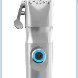 GAMMA+ Cyborg Professional Metal Cordless Ergonomic Hair Clipper Trimmer with Digital Brushless Motor 