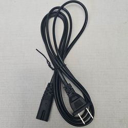 2 Prong Power Cord 3FT - monitor Sony PS3  PlayStation PS2 PS4 Slot Power Cable Replacement