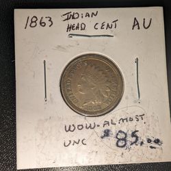 Rare 1863 Indian Head Penny