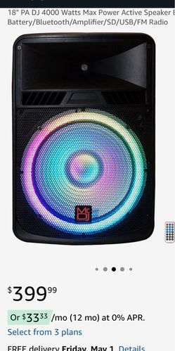 Mr Dj speaker 18inch subwoofer new out of box