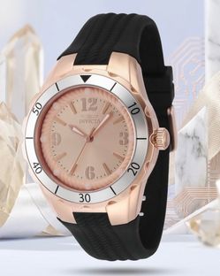 Invicta Angel Divine Messenger Of Time- 38MM Rose Gold Plated Trinite Glow Watch