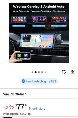 Car multimedia player touchscreen new in box