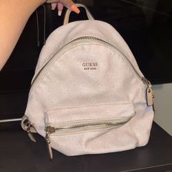 Guess pink small backpack 