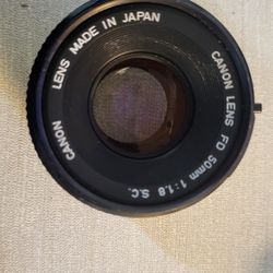 Canon Fd 50mm 1.8 Lens 