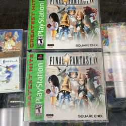 Final Fantasy 9 Ps1 $25-$30 Each Gamehogs 11am-7pm